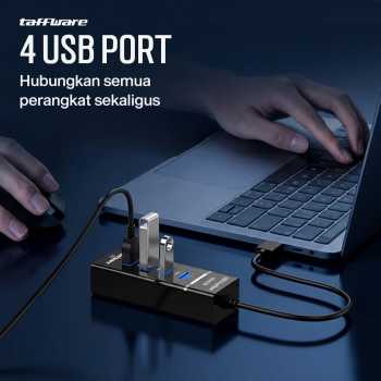 Taffware USB Hub 3.0 Adapter 4in1 USB 5Gbps - 303