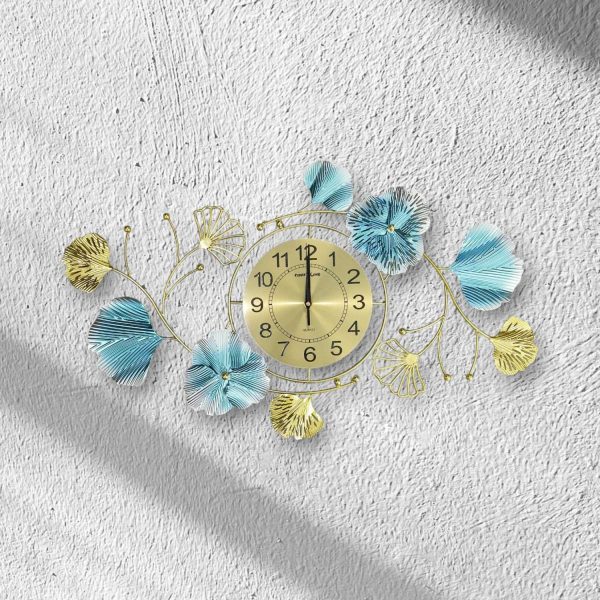 1 TaffHOME Jam Dinding Quartz Iron Luxury European Style 81cm - A1690