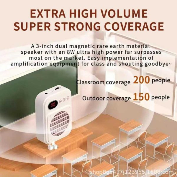 TaffSTUDIO Speaker Pinggang Microphone Bluetooth LED Voice Amplifier - S25