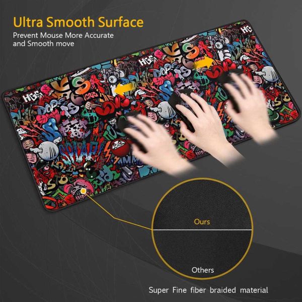TaffGO Gaming Mouse Pad Street Grafitti Desk Mat - EI25