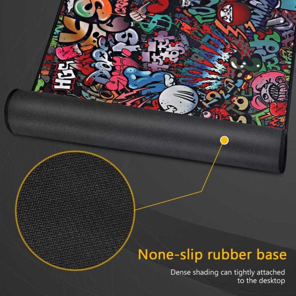 TaffGO Gaming Mouse Pad Street Grafitti Desk Mat - EI25