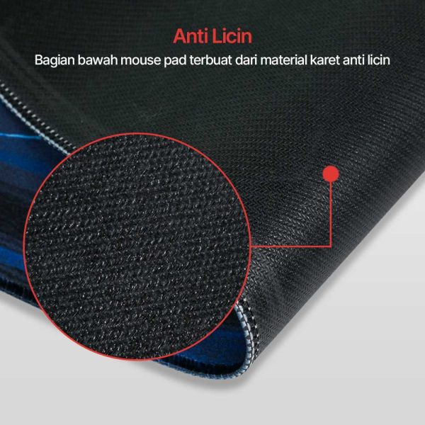 TaffGO Gaming Mouse Pad XL Desk Mat Neon Galaxy 800x300x2mm - RO27