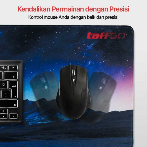 TaffGO Gaming Mouse Pad XL Desk Mat Neon Galaxy 800x300x2mm - RO27