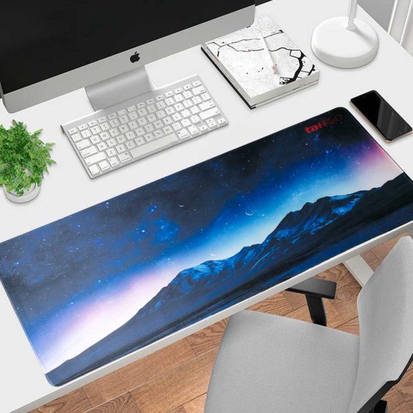 TaffGO Gaming Mouse Pad XL Desk Mat Neon Galaxy 800x300x2mm - RO27