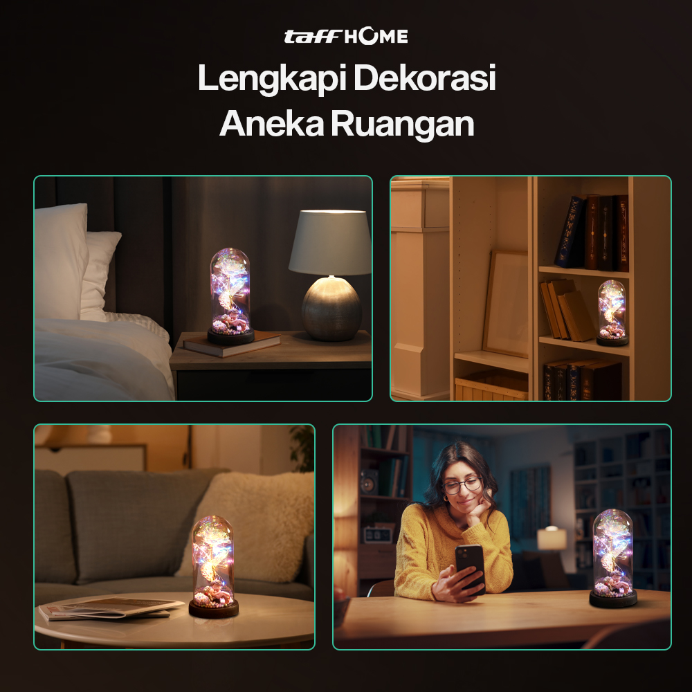 taffhome-lampu-meja-hias-led-galaxy-rose-eternal-colorful-light-th-505 (7) TaffHOME Lampu Meja Hias LED Galaxy Rose Eternal Colorful Light - TH-505