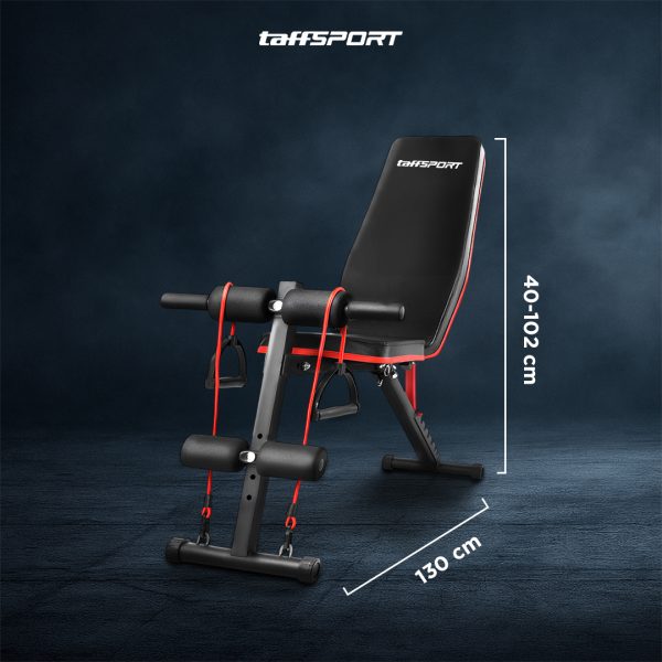 TaffSPORT Alat Fitness Gym Abdominal Perut Bench Press Foldable - AD-23