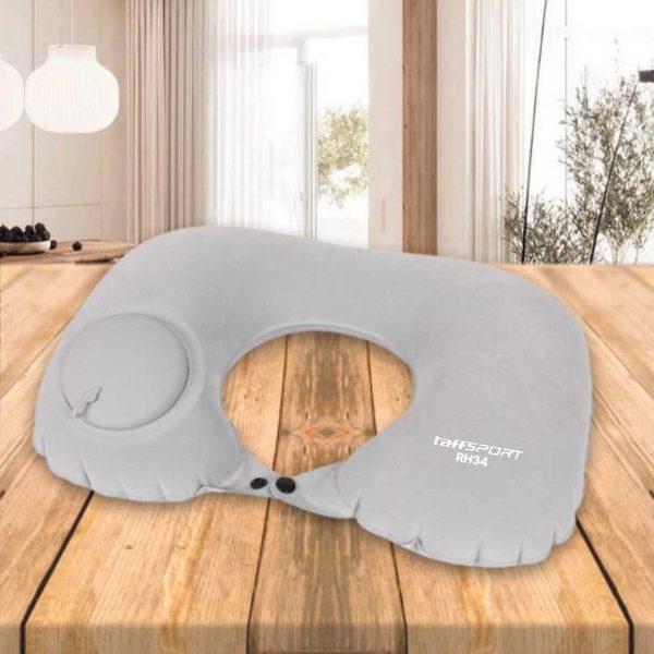 TaffSPORT Bantal Leher Travel Inflatable Neck Pillow - RH34