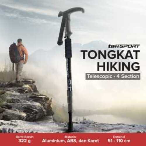 taffsport-tongkat-hiking-telescopic-trekking-pole-aluminium-110cm-e4102 (2) TaffSPORT Tongkat Hiking Trekking Pole Telescopic 4 Section - E4102