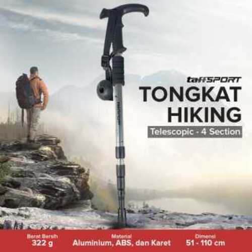 taffsport-tongkat-hiking-telescopic-trekking-pole-aluminium-110cm-e4102 (3) TaffSPORT Tongkat Hiking Trekking Pole Telescopic 4 Section - E4102