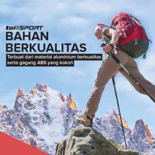 taffsport-tongkat-hiking-telescopic-trekking-pole-aluminium-110cm-e4102 (4) TaffSPORT Tongkat Hiking Trekking Pole Telescopic 4 Section - E4102