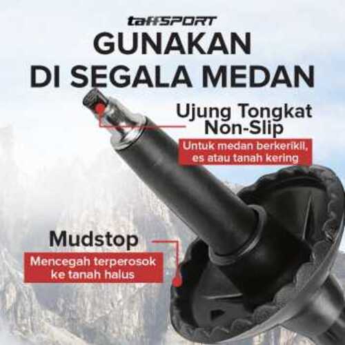 taffsport-tongkat-hiking-trekking-pole-telescopic-4-section-e4102 (2) TaffSPORT Tongkat Hiking Trekking Pole Telescopic 4 Section - E4102
