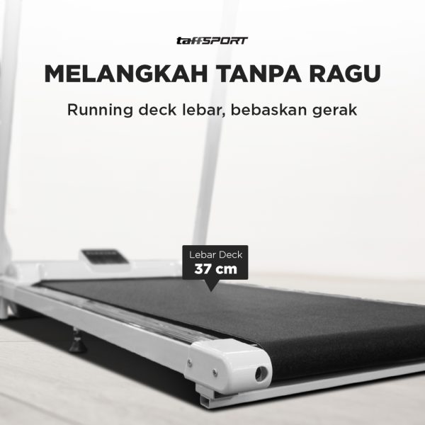 TaffSPORT Treadmill Lipat Foldable Electric Smart LED Display - A1