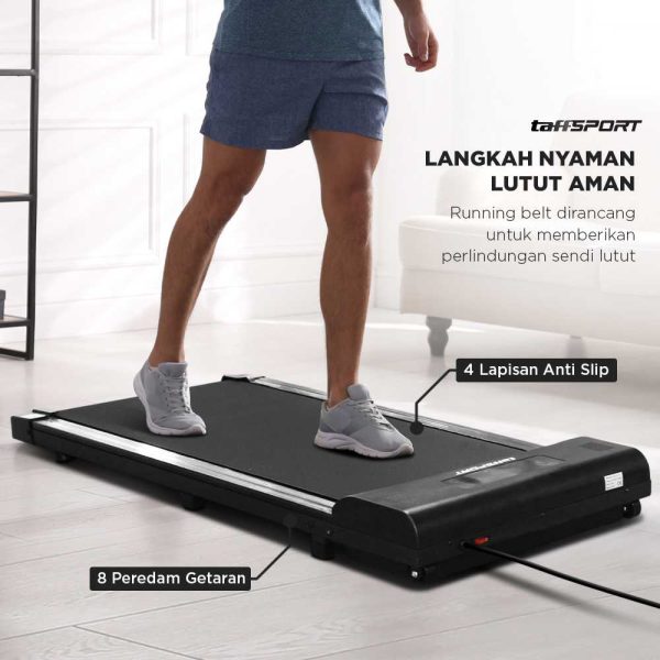 TaffSPORT Walking Pad Treadmill Elektrik Foldable Smart LED Display - C1-01
