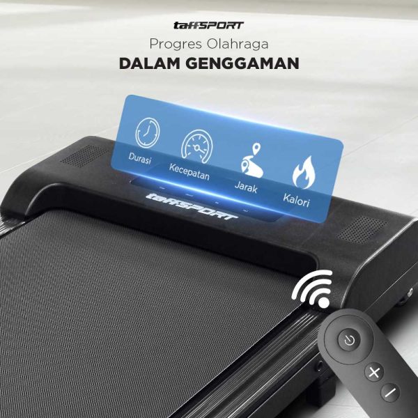 TaffSPORT Walking Pad Treadmill Elektrik Foldable Smart LED Display - C1-01