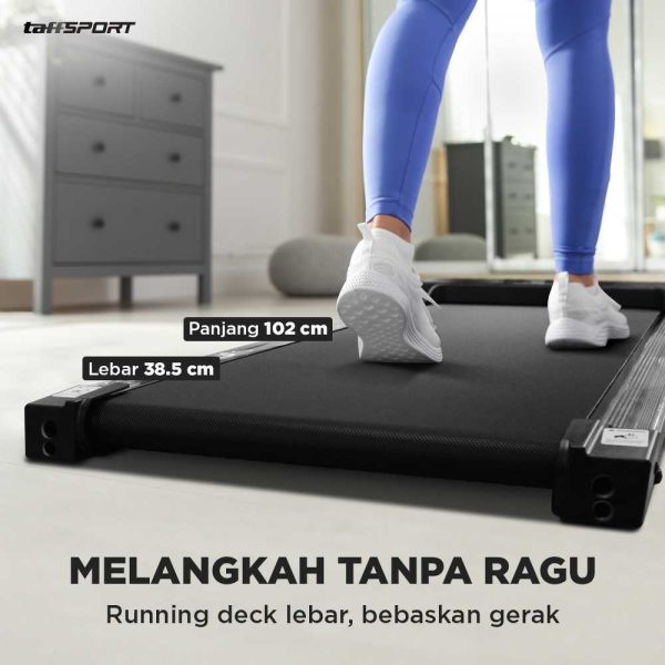 TaffSPORT Walking Pad Treadmill Elektrik Foldable Smart LED Display - C1-01