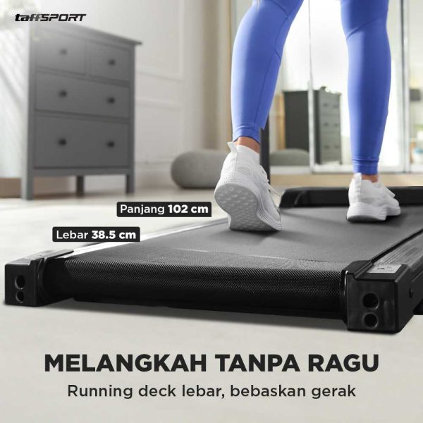 TaffSPORT Walking Pad Treadmill Foldable LED Display with Armrest - C1-01