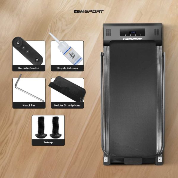 TaffSPORT Walking Pad Treadmill Foldable LED Display with Armrest - C1-01