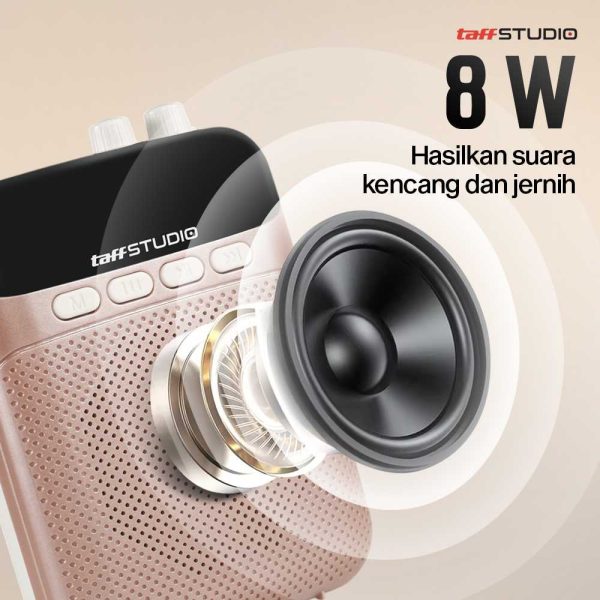 TaffSTUDIO Speaker Pinggang Microphone Bluetooth Amplifier Wireless - S26
