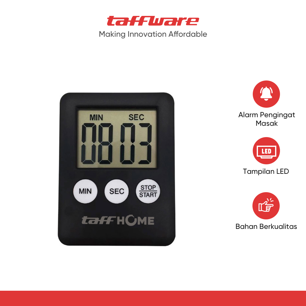 TaffHOME Mini Timer Masak Digital Dapur Kitchen Stopwatch - 704AAB ...