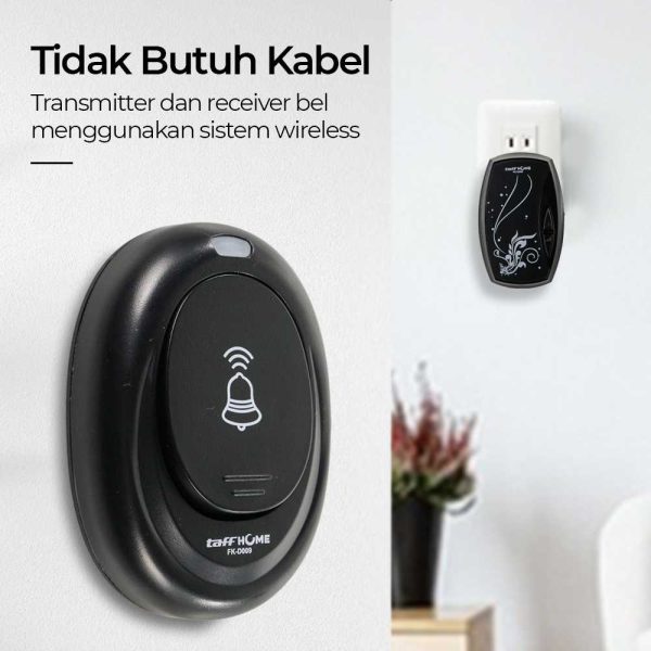 Taffhome Forecum Alarm Pintu Wireless Waterproof dengan EU Plug - FK-D009