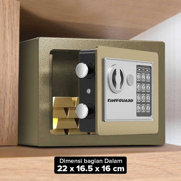 Taffware Brankas Mini Electric Password Safe Deposit Box 4.6L - 17E
