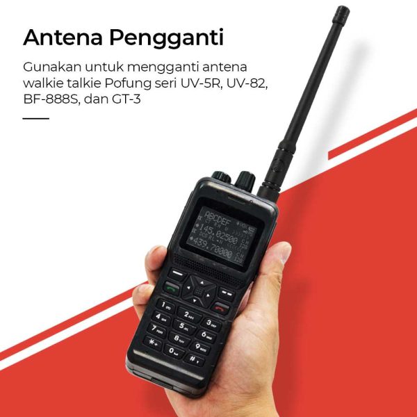 Taffware Pofung Antenna SMA-Female UHF/VHF for Baofeng UV-5R UV-82