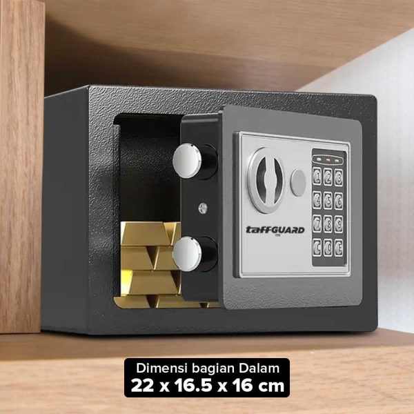 Taffware Brankas Mini Electric Password Safe Deposit Box 4.6L - 17E
