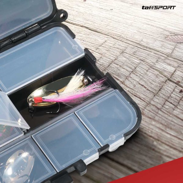 TaffSPORT Box Kotak Perkakas Kail Pancing Waterproof Case - Q041 - Black