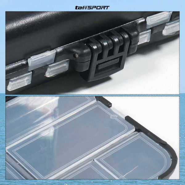 TaffSPORT Box Kotak Perkakas Kail Pancing Waterproof Case - Q041 - Black