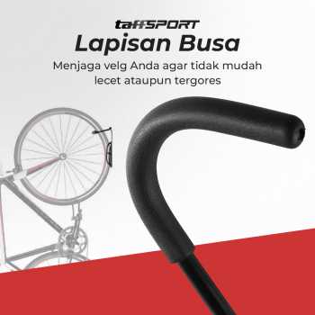 TaffSPORT Gantungan Dinding Sepeda Bike Wall Hook Hanger - 56921