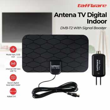 taffware-antena-tv-digital-dvb-t2-25db-grid-pattern-signal-booster-tfl-d139 Taffware Antena TV Digital DVB-T2 25dB Grid Pattern Signal Booster - TFL-D139