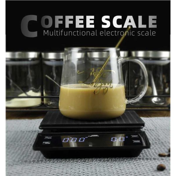 Taffware Digipounds Coffee Scale Timer Timbangan Dapur 3kg - EK6002