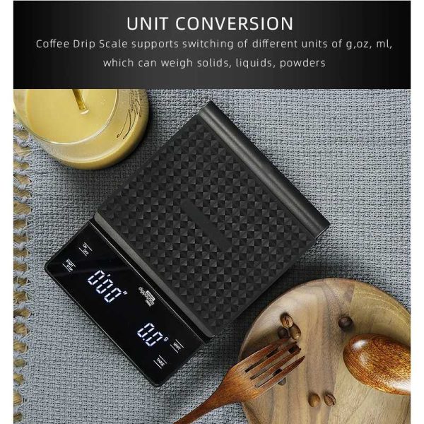 Taffware Digipounds Coffee Scale Timer Timbangan Dapur 3kg - EK6002
