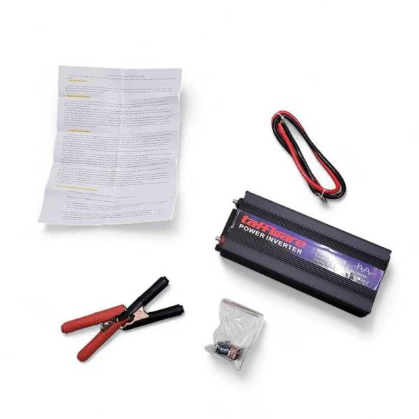 Taffware Power Inverter Mobil Pure Sine Wave DC 12V to AC 220V 1600W - NBQ1600W