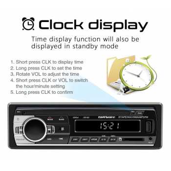 Taffware Tape Mobil Audio Multifungsi Bluetooth MP3 FM Radio ISO 1 DIN - JSD-520