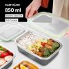 TaffHOME Kotak Makan Anti Tumpah Lunch Box Stainless Steel 304 - KT046