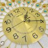 TaffHOME Jam Dinding Bulat Quartz Clock Diamond Peacock 60cm - H19