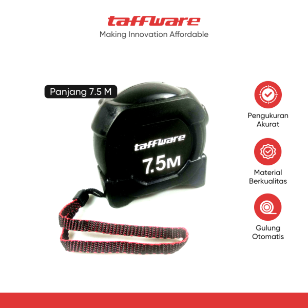Taffware Meteran Roll Tape Measure Lock System 22mm - SAL99