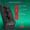 Taffware Stop Kontak USB Type C EU Plug Wireless Charging 2500W - QL-1080U