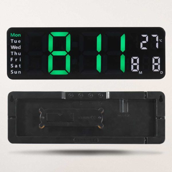 TaffHOME Jam Dinding Digital Minimalis Multifungsi with Remote - 6629