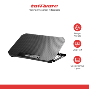 Taffware Cooling Pad Laptop 2 Fan Rapid Speed with USB Port - Q100