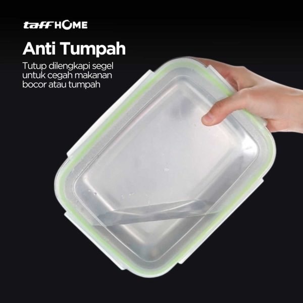 TaffHOME Kotak Makan Anti Tumpah Lunch Box Stainless Steel 304 - KT046