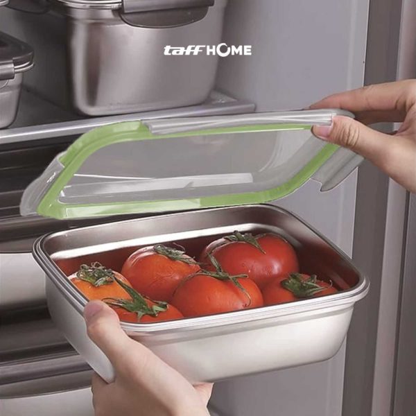 TaffHOME Kotak Makan Anti Tumpah Lunch Box Stainless Steel 304 - KT046