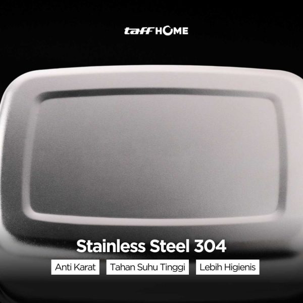 TaffHOME Kotak Makan Anti Tumpah Lunch Box Stainless Steel 304 - KT046