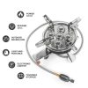 TaffSPORT Kompor Gas Portable Lipat 5 Burner Ultralight Camping Stove - WS542