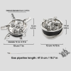 TaffSPORT Kompor Gas Portable Lipat 5 Burner Ultralight Camping Stove - WS542