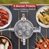 TaffSPORT Kompor Gas Portable Lipat 5 Burner Ultralight Camping Stove - WS542