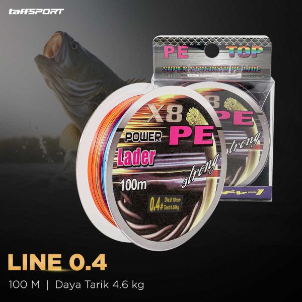 TaffSPORT Senar Tali Pancing PE Braided Fishing Line 100M - X8