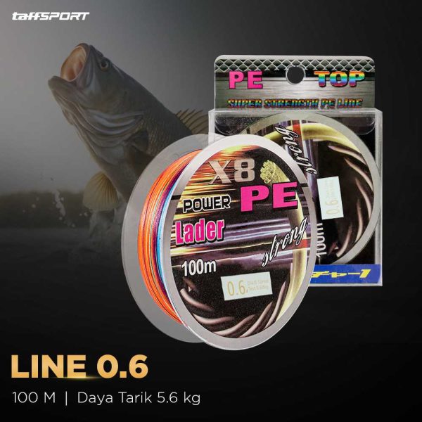 TaffSPORT Senar Tali Pancing PE Braided Fishing Line 100M - X8
