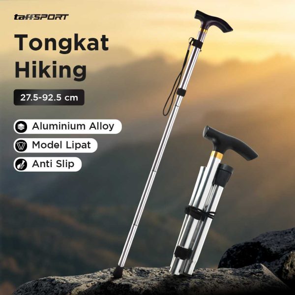 TaffSPORT Tongkat Hiking Trekking Pole Telescopic 4 Section Foldable - Z4